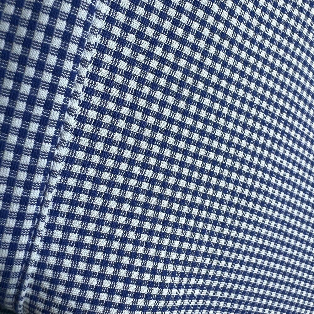 Mizzen + Main Spinnaker Shirt Mens XL Blue White Check East Lake Logo - Picture 8 of 10